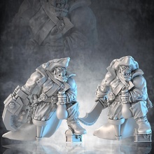 ork korsan masaüstü fantezi oyun rpg sci fi savaş Warhammer çekiç orklar oyunu 3d print model - Mito3D