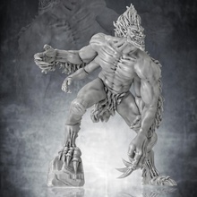 Draegloth créature dragons donjons fantaisie Jeu monstre rpg miniature mal dnd jeu table drow 3d print model - Mito3D