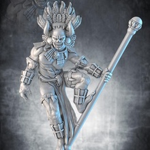 azteco Dio tavolo creatura draghi dungeon gioco miniature mostro rpg miniatura ruolo dnd folclore 3d print model - Mito3D