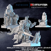 lich Rey mesa arte oscuro continuar miniaturas modelo rpg muertos vivientes guerra martillo magia miniatura Warcraft calabozo escénico 3d print model - Mito3D