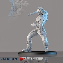 duende pícaro fantasía héroe rpg martillo guerra miniatura juego elfo búsqueda dnd mesa wh heroquestt 3d print model - Mito3D