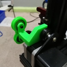 ender 3 ikiz tekerlekli iplik kılavuz monte makaralar biriktirmek Kulp destek binmek Creality profesyonel tekerlek 3d print model - Mito3D