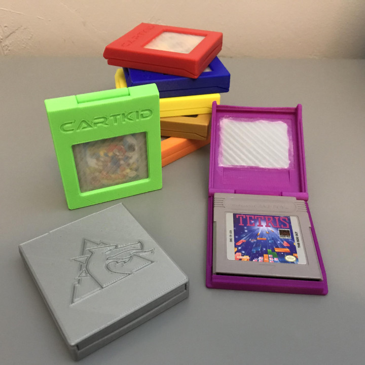 cartkid Gameboy cartouche Cas gaine espace rangement organisation Couleur rétro jeu 3D print model - Mito3D