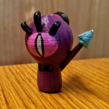 Meister Auge Ninja Quinsee bissig Squipsy Grimmig Tintenfisch verrückt 3d print model - Mito3D