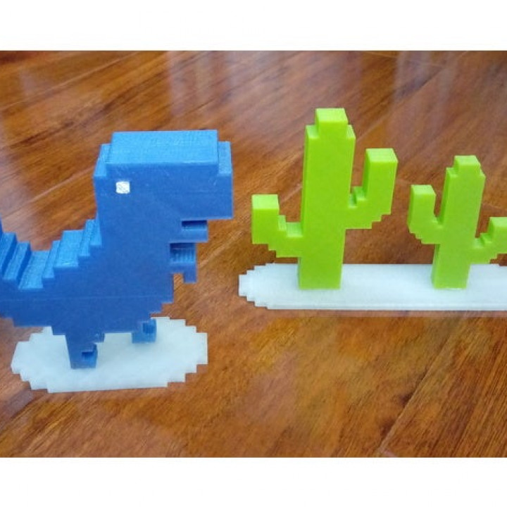cromo dinosaurio animal juego mascota openscad juguete personalizador chrome dino 3D print model - Mito3D
