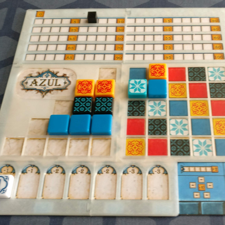azul overlay tabletop game boardgame 3D print model - Mito3D