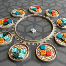 azul fabbrica organizzatore tavolo gioco 3d print model - Mito3D