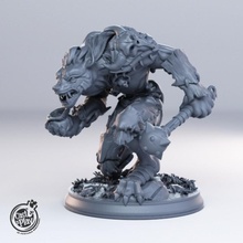 gnoll leader tabletop boss fantasy fight huge encounter dnd casntplay hiena 3d print model - Mito3D