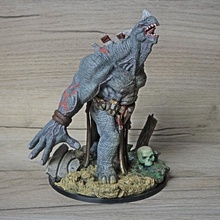 grux statue tabletop art figure fun game monster sculpture skull rhino collectible paragon funart 3d print model - Mito3D