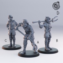stable keepers pre-supported tabletop fantasy human keeper farmer dnd castnplay townsfolk 3d print model - Mito3D