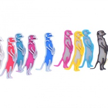 meerkat spilla gioielleria moda Accessori pin perni spille 3d print model - Mito3D