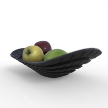 squeezed layered fruit bowl & garden decoration decorative natural organic 3d print model - Mito3D
