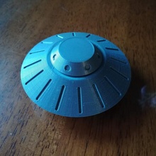 ufo spinner toys & games fidget toy hand flying saucer 3d print model - Mito3D