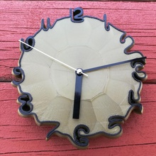 wavy clock v2 & garden cool art awesome kit time creative project face wall analog waveywednesday wavywednesday 3d print model - Mito3D