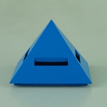 pirámide hucha jardín banco piggy 3d print model - Mito3D