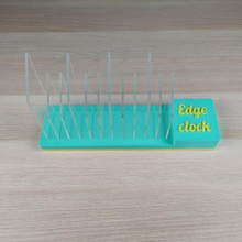 edge clock arduino led strip ledstrip plexiglass 3d print model - Mito3D
