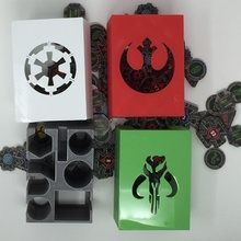 x wing miniaturas simbólico caja organizador soporte verde rojo estrella blanco cazador miniatura imperial guerras generosidad xwing tokens rebelde ffg escoria 3d print model - Mito3D