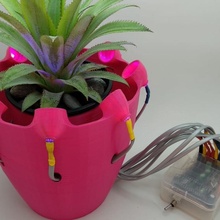 décoration plante pot 3d arduino plantes LED 3d print model - Mito3D
