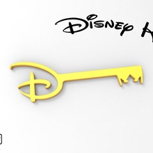 Walzer Disney Schlüssel 3d print model - Mito3D