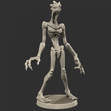 ectomorph monster figure - tall man creature fantasy ghost horror rpg miniature tabletop dungeon d&d dnd goldenyak 3d print model - Mito3D