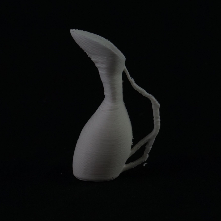 pitcher & garden flowers vase 3D print model - Mito3D