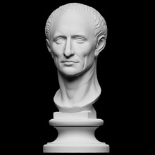 Kopf Julius Caesar Fälschung Scan Büste Skulptur artec british museum eva smk open Openglams 3d print model - Mito3D