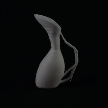 pitcher & garden flowers vase 3d print model - Mito3D