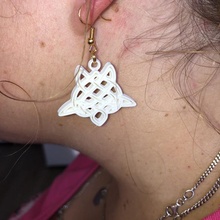 celtic turtle earrings 20 christmas pendant children fun kids love xmas earring pendants idealab 3d print model - Mito3D