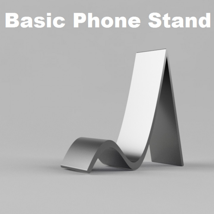 básico teléfono estante soporte artilugio electrónica fácil minimalista mínimo 3D print model - Mito3D