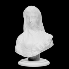 fracasso velado mulher Varredura imprimível decorativo cara cabeça retrato escultura estátua mármore italiano véu sothebys 3d print model - Mito3D