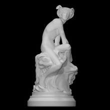 Mercure analyse figure Dieu sculpture statue assise Messager Waddesdon manoir sottises 3d print model - Mito3D
