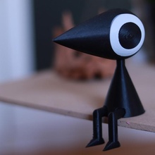 crow - monument valley fan art iphone apple bird black game mobile ios mobilegame 3d print model - Mito3D
