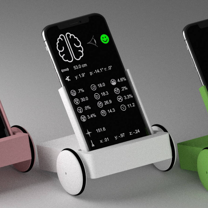 korteksino bot araba iphone arduino eğitici robot akıllı telefon oyuncak kök Bluetooth yapay zeka özerk 3D print model - Mito3D