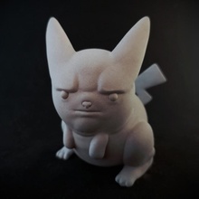 Molesto Pikachu miniatura pokemon memes nintendo juego modelo estatua videojuego 3d print model - Mito3D