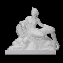 Venere sfinge scansione femmina figura scultura statua francese incontrato gesso colorato preault 3d print model - Mito3D
