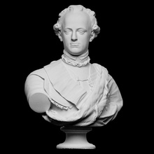 Carl xiii kral İsveç taramak büst baş adam Vesika heykel Alçı Karl 3d print model - Mito3D