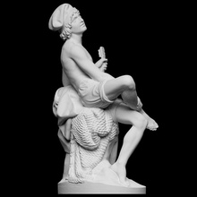 neapolitan fisherman scan figure man sculpture statue marble sweden net openglam artec-eva nationalmuseum 3d print model - Mito3D