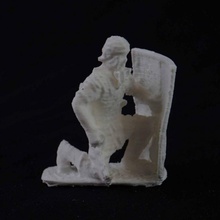 soldat bouclier genoux table armée terre enfants figurine jouets 3d print model - Mito3D