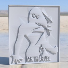 ms marvel sign idealab studios 3d print model - Mito3D