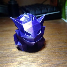 gengasaur fan art print ghost pokemon purple bulbasaur gengar silk 3d print model - Mito3D