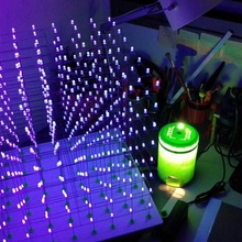 8x8x8 LED cube adruino jardin 3d arduino leds ledcube 3d print model - Mito3D
