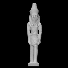 faience figurine horus scan egypt egyptian god sculpture deity ceramic 3d print model - Mito3D