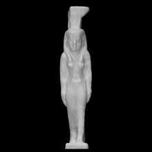 faience figurine nephthys scan egypt egyptian god goddess deity 3d print model - Mito3D
