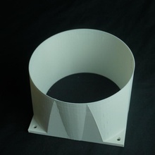Ventilador 120 mm tubo gadgets electrónica ventilador refrigeración 3d print model - Mito3D