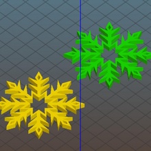 Schnee Flocken Winter snowflakes 3d print model - Mito3D