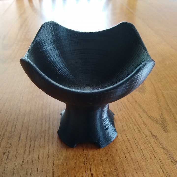 raised cat food bowl 3D print model - Mito3D