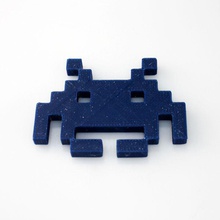 invasor espaço 30points fan art jogo invader logotipo spaceinvader 3d print model - Mito3D