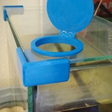 acuario cubierta carcasa funda vaso alimentador 3d print model - Mito3D