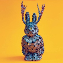 Jackalope Punkte Garten cool Tier Tiere Kunst geometrisch Haustier Skulptur Hase Kreis Kugel Haustiere 3d print model - Mito3D