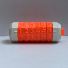 USB criptex 6 números aparelhos eletrônicos 3d print model - Mito3D